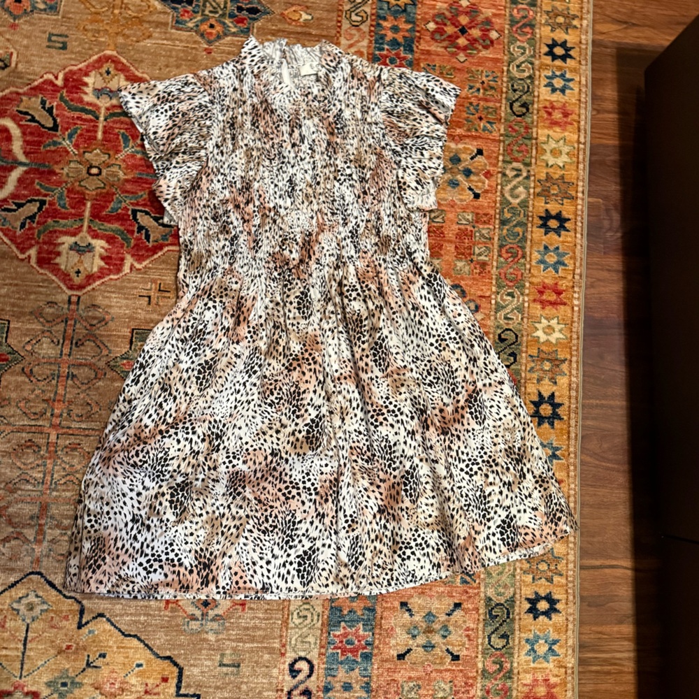 Sea New York Leopard Print Dress - Black and Brown